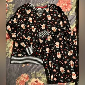 Secret Treasures Black Hot Cocoa Pajama Set